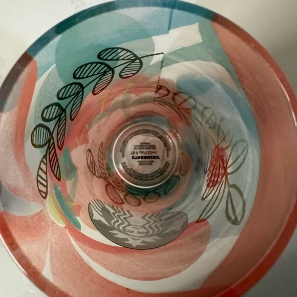 Starbucks Coral Floral Cold Cup Glass Tumbler from the Spring 2020 collection - Picture 4 of 5